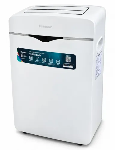 Ar-Condicionado Portátil Hisense 12.000 BTUs - Frio 127V