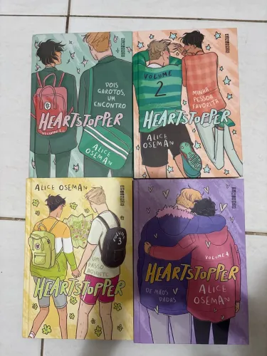 Livros heartstopper volume 1 ao volume 4