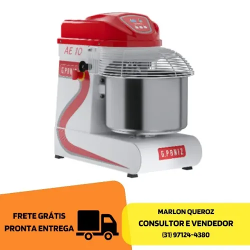 Amassadeira Espiral 25 KG G.Paniz Monofásica