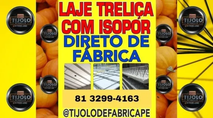 só laje direto da fábrica 