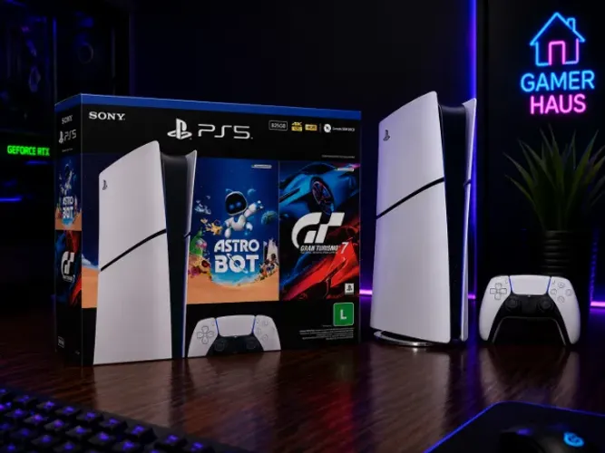PlayStation 5 (PS5) Bundle com 2 jogos (NOVO, LACRADO)