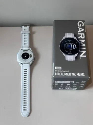 Garmin Forerunner 165 Music Branco - Seminovo | Impecável | Pouquíssimo Uso
