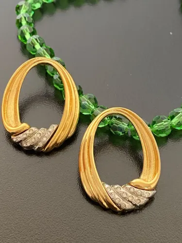 Brinco vintage banho de ouro