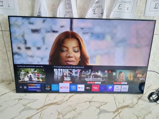 Tv Samsung 50 polegadas smart 4k Alexa comando de voz Bluetooth Xbox leia o anúncio