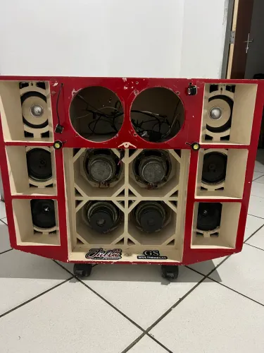Estrutura de mini paredão pra vende