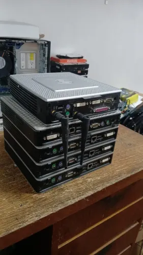 Lote de 5 Mini PC HP funcionando com W7