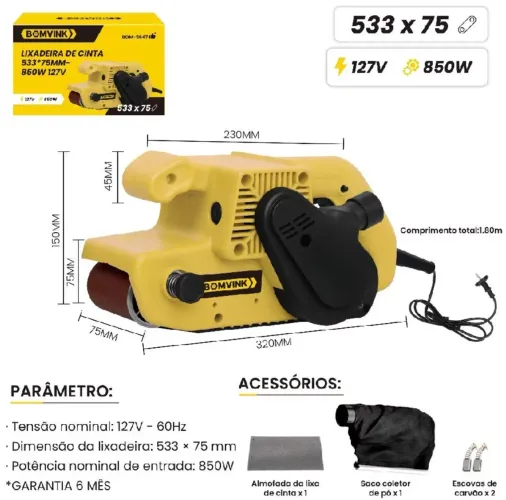 LIXADEIRA DE CINTA PROFISSIONAL