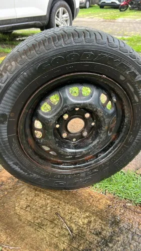 2 rodas de ferro aro 13 4x100 do gol g5 serve no gol, celta, classic, clio, sandero