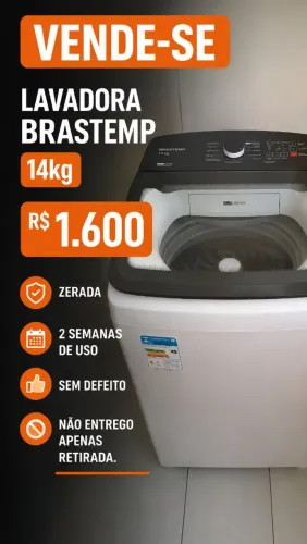 Vende-se Máquina Brastemp 14kg Zerada