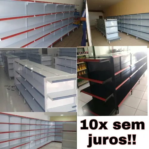 Gôndolas pra comércio parede e centro novas na promoção