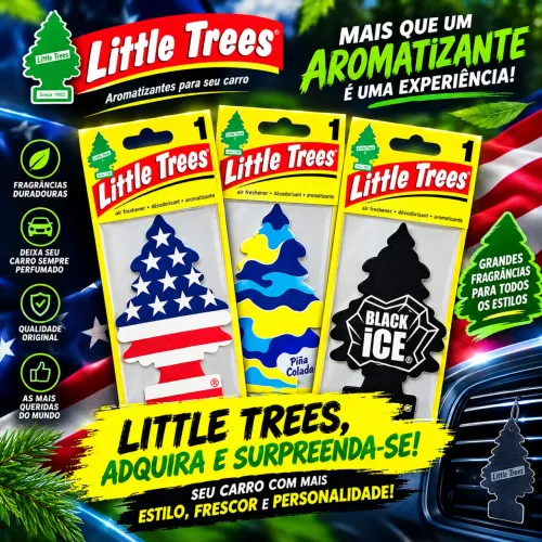 AROMATIZANTE LITTLE TREES - DEIXE SEU CARRO CHEIROSO!