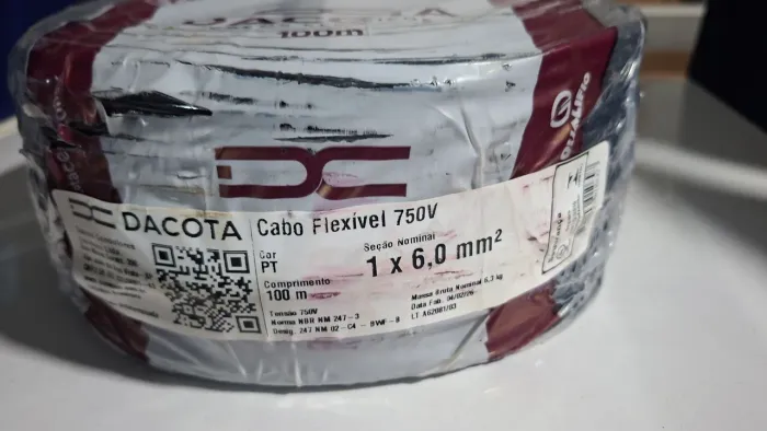 Cabo 6mm Marca DACOTA. A QUALIDADE INDUSCUTÍVEL