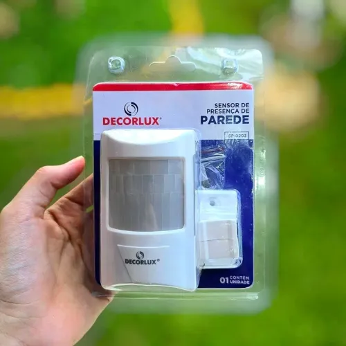 Sensor de Presença Decorlux SP-0203 Parede 12m Bivolt Novo