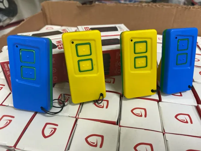 Controle remoto para portão e alarme 433 MHz