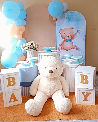 Decoração chá de fraldas Revelação