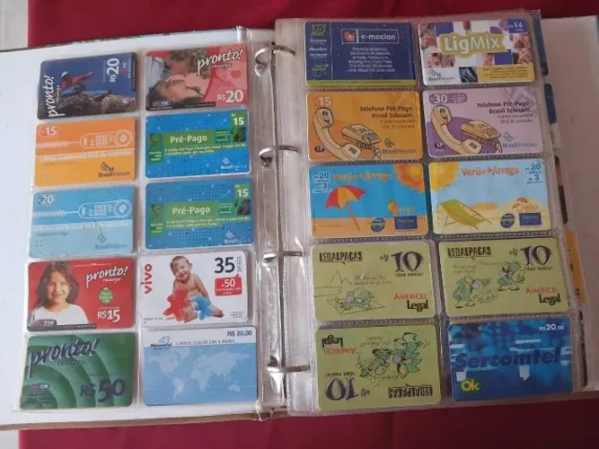 Cartões telefônicos Pré-pagos (de celular)
