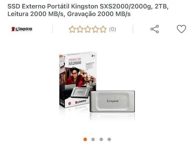 SSD 2 TB externo