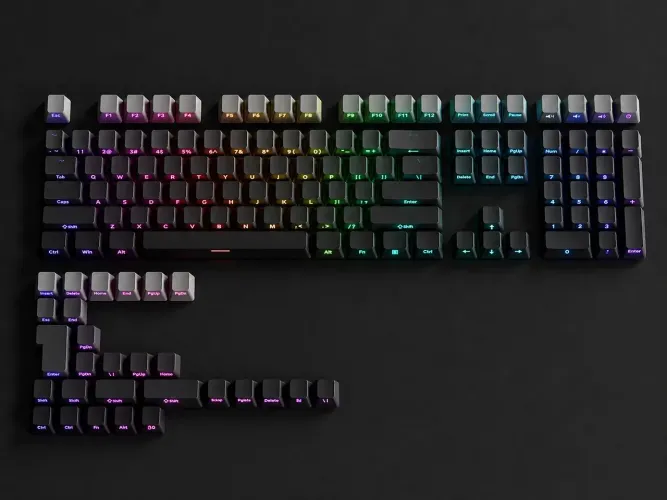 KIT KEYCAPS 135 PÇS PBT DOUBLE SHOT