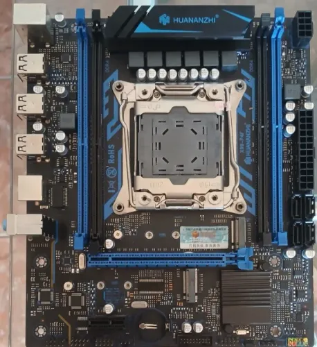 Placa mãe Huananzhi P4F+processador E5-2680 V4+adaptador do Air cooler.