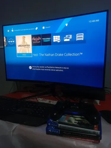 Ps4 slim de 1tb seminovo+3jogos