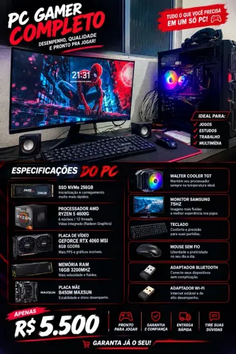 Pc gamer venda ou troca em iPhone