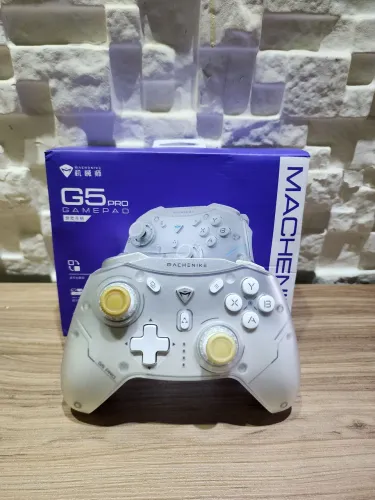 Controle Machanike G5 Pro Branco - Hall Effect (C/ Detalhe)