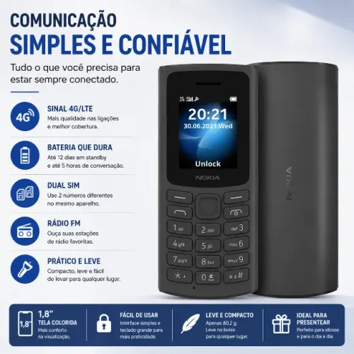 CELULAR NOKIA 4G DUAL CHIP