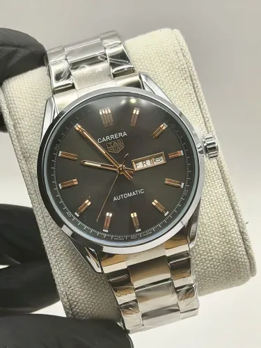 Relogio TAG Heuer Carrera Linha B Preto Cobre 41mm Quartzo Fundo Transparente
