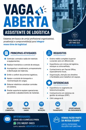 Assistente de logistica