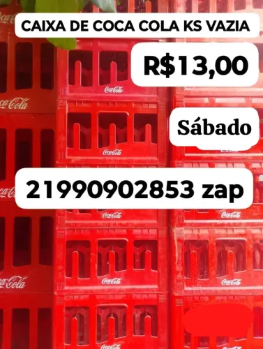 CAIXA DE COCA-COLA KS VAZIA 