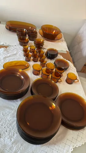 Jogo Completo Duralex Vintage - 63 Peças - Coleção Completa