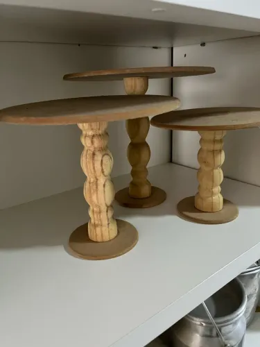 Trio de suporte para doces