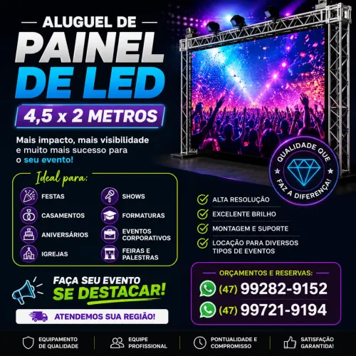 Aluguel de painel de Led (telão)