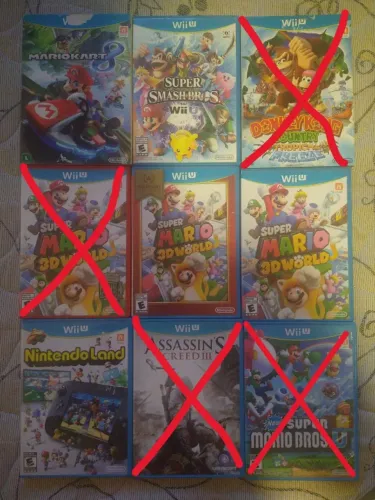 lote de jogos originais para Nintendo Wii U - favor ler anúncio