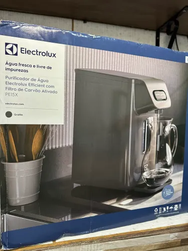 Purificador de Água Electrolux PE15X Grafite - Água Gelada e Filtrada - NOVO NA CAIXA