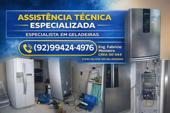 Técnico Especialista em Geladeiras | Orçamento Grátis | *