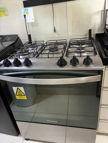 Fogão Brastemp 5 Bocas Inox - Excelente Estado