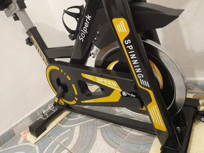 Bicicleta Spinning Romantic Crown Preto Roda Inércia 13kg