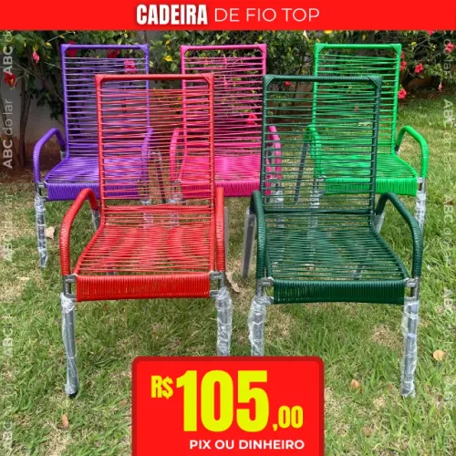 Cadeira De Fio Top Quadrada