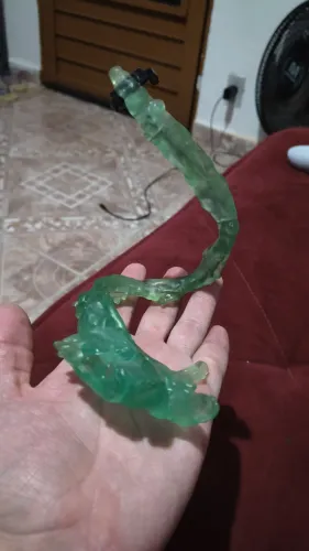 Fumaça Verde articulada com arame interno.