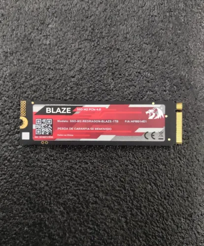 SSD NVMe M.2 Redragon Blaze 1TB PCIe 4.0 - Ultra Velocidade (PC e PS5) 7000 MB/s leitura