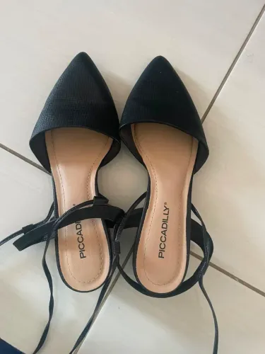 Sapato estilo Chanel Preto