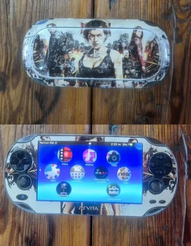 PS VITA OLED FAT + 5 JOGOS ORIGINAIS + Cartão 4GB + CASE + CARREGADOR