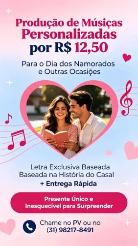 Música Personalizada Dia dos Namorados 