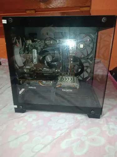 PC GAMER COMPLETO + MONITOR - RX 6600 + RYZEN 5 5500
