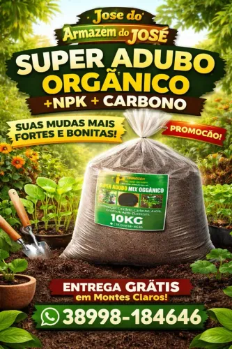 Kit 5 sacos adubos organico