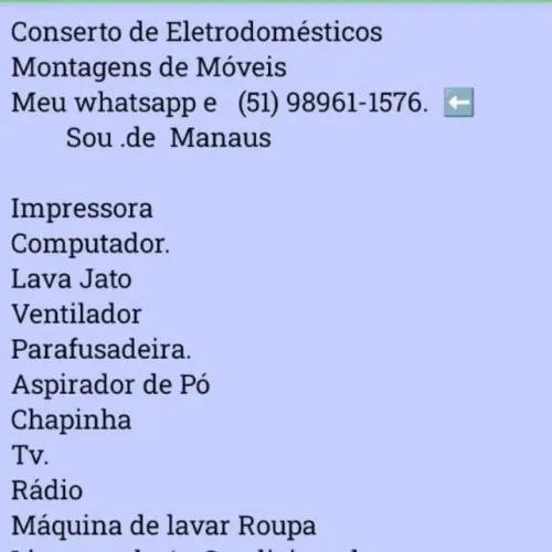 Conserto de eletrodomésticos