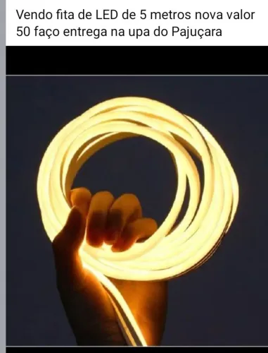 Vendo fita led nova acompanha fonte valor 50