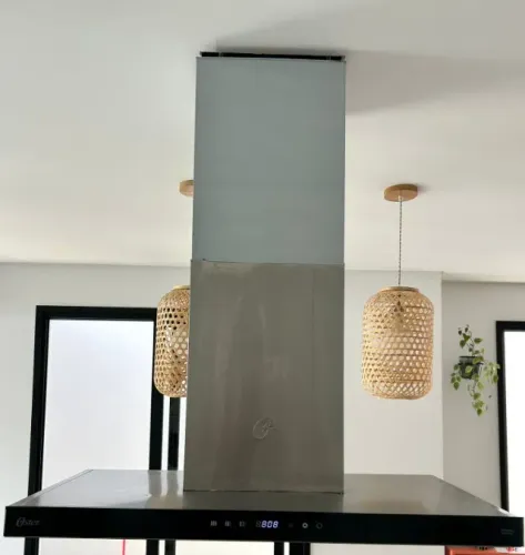 Coifa de Parede Oster 90cm Preto e Inox - Touch Control | Semi-nova