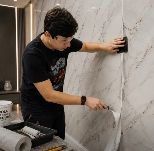 PAPEL DE PAREDE DECORATIVO - VINÍLICO